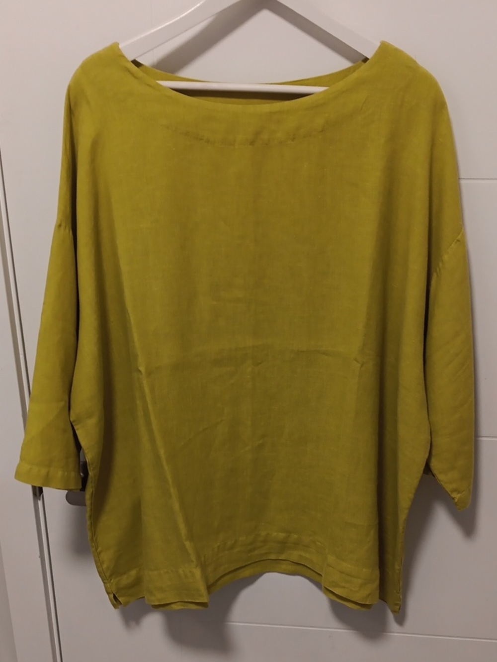 Bryn Walker Lime Green Resort Shirt, size L